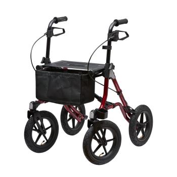 Rollator TAiMA XC luftbereift, rot-metallic